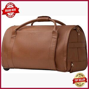 Large Duffle Bag with Wheels, Carry On Garment Bag, Travel Duffel with Shoe